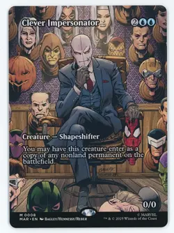 Clever Impersonator #008 (Borderless) MTG Marvel's Spider-Man Magic - Image 1
