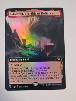 MTG - Sokenzan, Crucible of Defiance FOIL Extended Art - Dominaria United - Image 1