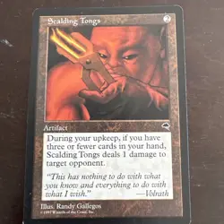 MTG - 7 Tempest Rares - All NM/EX - Jinxed, Tongs, Tome, Thumbscrews - 3$ Ship - Image 4