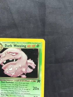 Pokemon Cards: Team Rocket 1st Edition Rare Holo: Dark Weezing 14/82 - Image 4