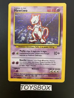 Carte Pokemon Mewtwo Holo 10/102 / Bloc Wizard Set De Base Ed2 / TBE FR - Image 2