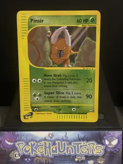 Pokemon Card Pinsir 101/147 Reverse Holo Aquapolis Set WOTC Played - Image 1