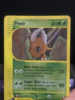 Pokemon Card Pinsir 101/147 Reverse Holo Aquapolis Set WOTC Played - Image 2