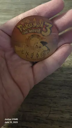 Unown 3D Lenticular Promo Coin - Pokemon The Movie 3 - Nintendo/WB Kids - Image 1