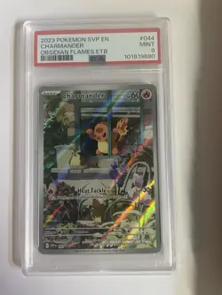 2023 POKEMON SVP EN-SV BLACK STAR PROMO #044 CHARMANDER PSA 9 - Image 1