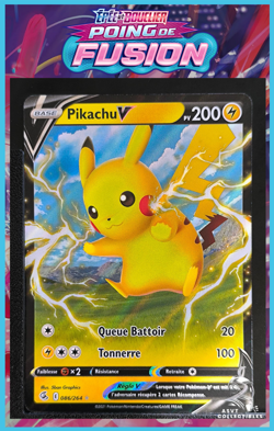 Carte Pokemon Pikachu V 086/264 EB08:Poing de Fusion Epee Bouclier - Image 1