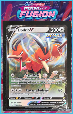 Carte Pokemon Dodrio V 201/264 EB08:Poing de Fusion Epee Bouclier - Image 1