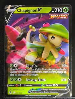 Carte Pokemon Chapignon V 006/264 EB08:Poing de Fusion Epee Bouclier - Image 2