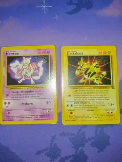 Mewtwo & Electabuzz Lot (Movie Promos) 02/53 Pokemon TCG Wotc 2000 - Image 1