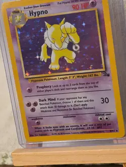 Pokemon TCG Hypno 8/62 Fossil Unlimited Holo Rare LP Condition - Image 2