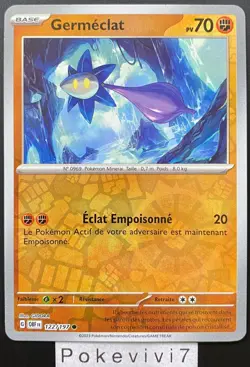 Carte Pokemon GERMECLAT 122/197 REVERSE EV3 Ecarlate et Violet OBF FR NEUF - Image 1