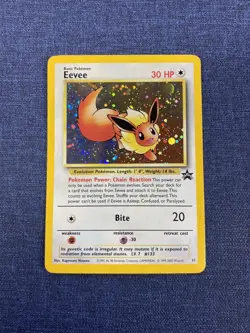 Pokemon TCG Black Star Promo Eevee # 11 Holo LP - Image 1