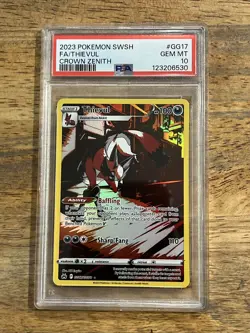 GRADED PSA 10 2023 Pokemon SWSH FA/Thievul Crown Zenith #GG17 - Image 1
