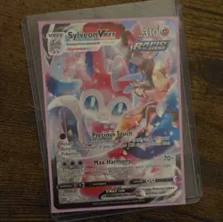 2022 POKEMON SWORD & SHIELD BRILLIANT STARS TG15 FULL ART/SYLVEON VMAX - Image 2