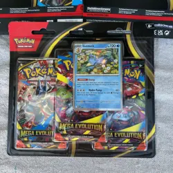 LOT OF 3 2025 Pokemon TCG Mega Evolution GOLDUCK Promo 3 Booster Pack Blister - Image 5