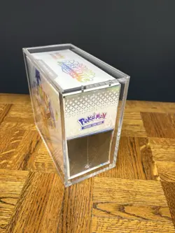 Pokemon Prismatic Evolutions ETB/NEW FACTORY SEALED W/acrylic Case Protector - Image 2