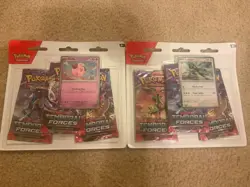 Pokemon Temporal Forces 3 Pack Blister Cleffa Or Cyclizar - Image 1