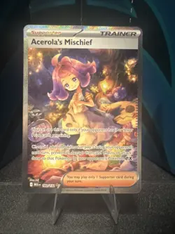 Pokemon TCG Mega Evolutions Acerola’s Mischief SIR 183/132 Near Mint - Image 1