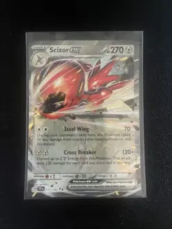 SCIZOR EX 111/162 TEMPORAL FORCES POKEMON (DOUBLE RARE, NM) - Image 1