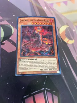 YUGIOH - DOGORAN THE MAD FLAME KAIJU - SUPER RARE - OP05 - NM - OTS - Image 1