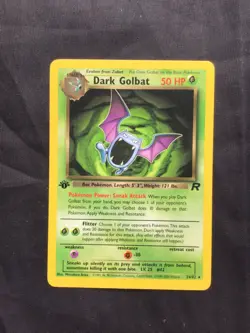 Pokemon Cards: Team Rocket 1st Edition Rare: Dark Golbat 24/82 - Image 1