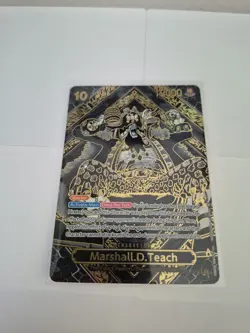One Piece Card Game Marshall D. Teach Character Card Op09-093 GOLD - Image 1