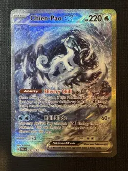 Pokemon TCG Chien-Pao EX 261/193 Sv02 Paldea Evolved Holo Card NM Condition - Image 1