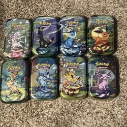 Pokemon Prismatic Cosmo Promo Cards (8) Mini Tin Evolutions Costco Pack - Image 4
