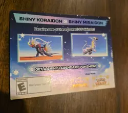 Shiny Miraidon Koraidon Code GameStop Pokemon - Physical PROMO Card- Unused Code - Image 1