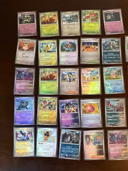 LOT of 37 Poke/Masterball Reverse Holo Pokemon Cards Prismatic Evolutions Eng - Image 2