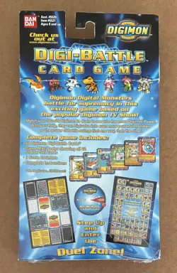 DIGIMON DIGI-BATTLE CARD GAME STARTER SET 1ST EDITION 2 PLAYER PACK SEALED BOX - Image 2