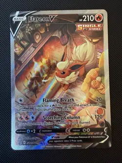 Flareon V SWSH179 Sword & Shield Black Star Promo Holo Pokemon Card NM/Mint - Image 1
