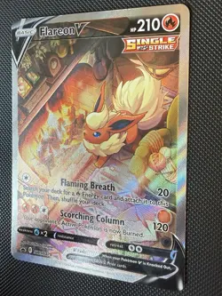 Flareon V SWSH179 Sword & Shield Black Star Promo Holo Pokemon Card NM/Mint - Image 3
