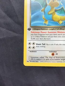 Pokemon Cards: Team Rocket 1st Edition Rare: Dark Dragonite 22/82 - Image 5