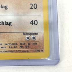 Nockchan (German Hitmonchan) 7/102 - Base Set - Holo Rare Pokemon Card TCG - Image 5