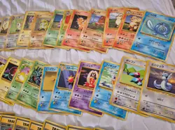 54 Unique Card Lot Base set Pocket Monsters Japanese Pokemon Near Mint NM - Image 4