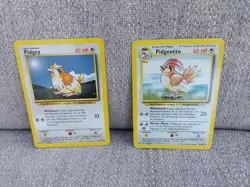 Pokemon TCG Pidgeotto Base Set Regular Rare Card 22/102 With Pidgey - Image 2