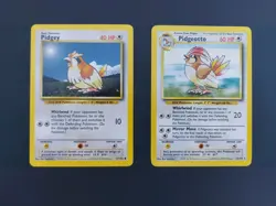 Pokemon TCG Pidgeotto Base Set Regular Rare Card 22/102 With Pidgey - Image 3