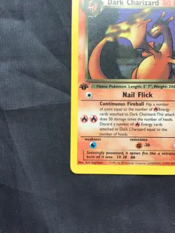 Pokemon Cards: Team Rocket 1st Edition Rare: Dark Charizard 21/82 - Image 5