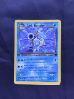 Pokemon Cards: Team Rocket 1st Edition Rare: Dark Blastoise 20/82 - Image 1