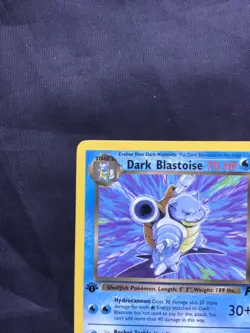 Pokemon Cards: Team Rocket 1st Edition Rare: Dark Blastoise 20/82 - Image 2