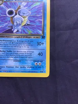 Pokemon Cards: Team Rocket 1st Edition Rare: Dark Blastoise 20/82 - Image 4
