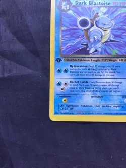 Pokemon Cards: Team Rocket 1st Edition Rare: Dark Blastoise 20/82 - Image 5
