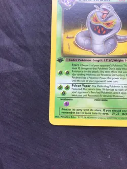 Pokemon Cards: Team Rocket 1st Edition Rare: Dark Arbok 19/82 - Image 5