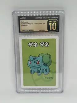 CGC PRISTINE 10 - BULBASAUR - OLD MAID - 2019 Pokemon Playing Cards JPN - Image 1