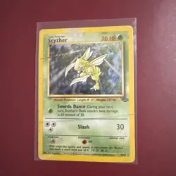 Pokemon TCG Scyther Holo Rare 10/64 - Jungle Set (1999) - WOTC Vintage Card - Image 3