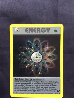 Pokemon Cards: Team Rocket 1st Edition Rare Holo: Rainbow Energy 17/82 - Image 2