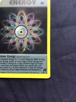 Pokemon Cards: Team Rocket 1st Edition Rare Holo: Rainbow Energy 17/82 - Image 5