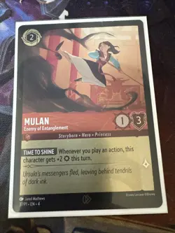 ✨Cold Foil Mulan - Enemy of Entanglement 37/P1 Disney Lorcana Promo Cards Promo - Image 1