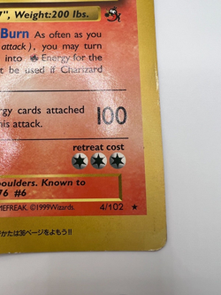 Pokemon Card Charizard 4/102 Jumbo Coro Coro Promo Japanese - Image 5
